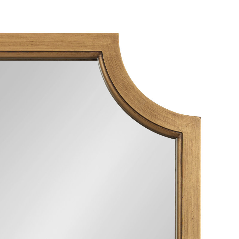 Miroir d'appoint Mertztown Glam, 30 po x 20 po, Or