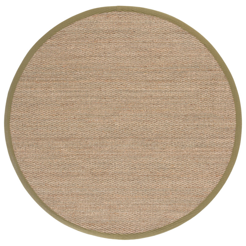 Natural Fiber 111 Seagrass No Pattern Rug, Round 6'
