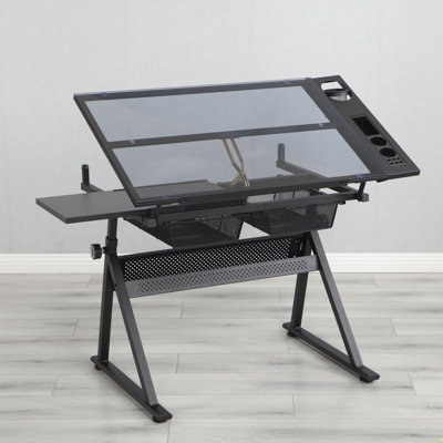 Table d'artisanat en plastique 38,5 po x 23,6 po Laprovis