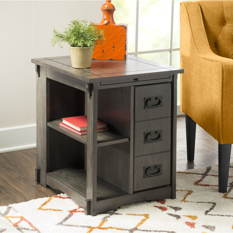 Table de bout Kraatz, Gris