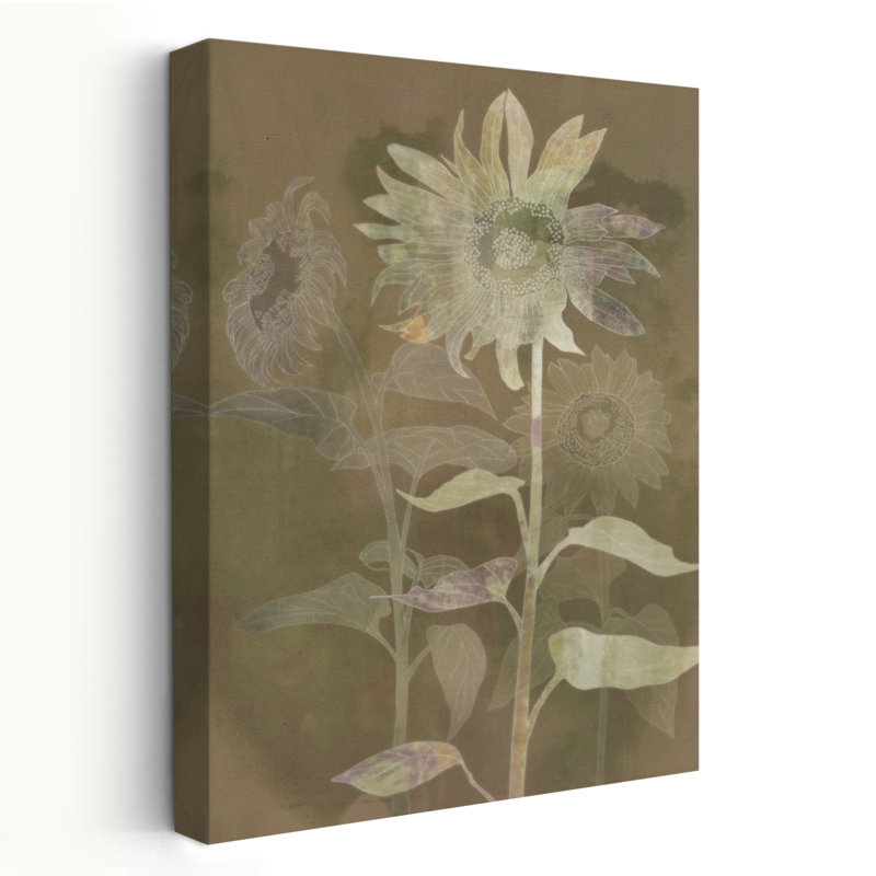 Paysage, nature, plantes, fleurs, Sunflower Shine II, art mural, H 16 po x l 24 po
