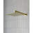 VIBRANTBATH Elegant Aura Brushed Gold 12-in Dual Head Built-In Shower Faucet System with 2-way Diverter ( Pressure-balanced Valve Included )-81242811