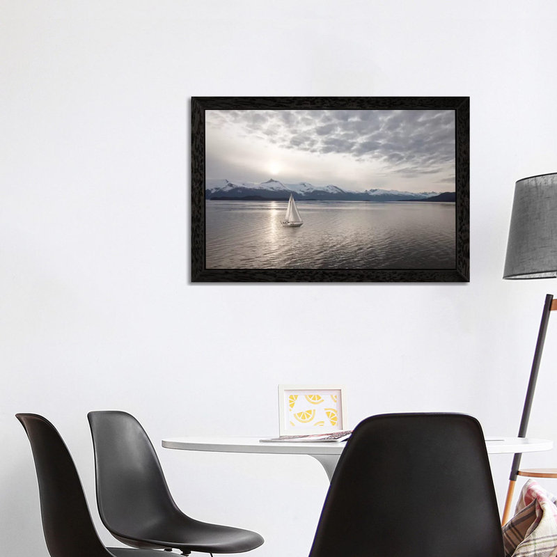 1 Piece Floater Frame Wall Art on Canvas, 66.04 cm H x 45.72 cm W, Black Framed