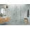 Halo 57 in. x 33 in. x 78 in. 90-degree Fully Frameless Glass Hinged Shower Enclosure