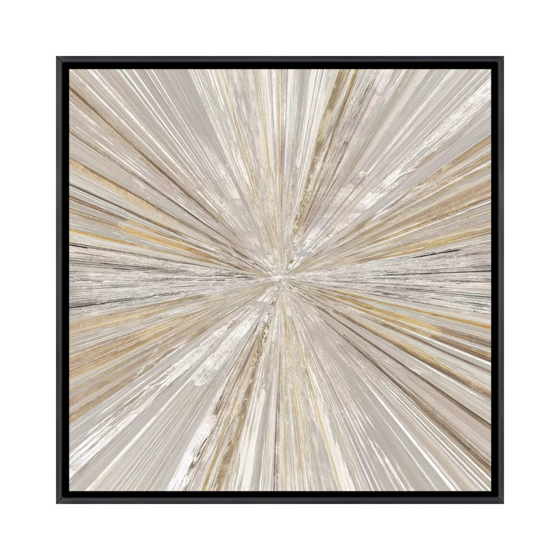 Shimmering Light II par Tom Reeves - impression d'art graphique, H 37 po x l 37 po, Reproduction avec cadre flottant
