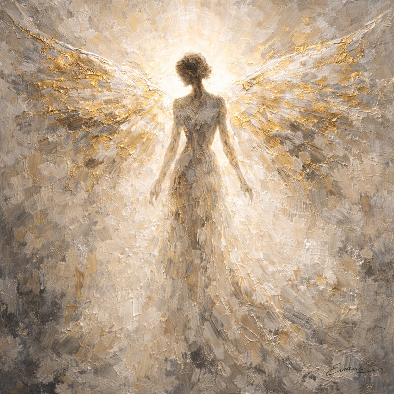 «Celestial Radiance», art mural sur toile tendue, L 12 po x H 12 po x P 1 po