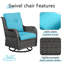 Chaise berçante en osier avec coussins Schutt-930604796