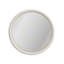 Perseus Round Solid Wood Beveled Wall Mirror