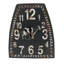 Horloge de table analogique à quartz en acier inoxydable en noir / blanc