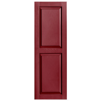 Exterior Vinyl Raised Panel Shutter Single