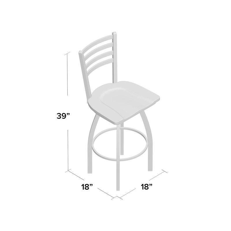 Jackie Swivel Stool, Wood-Dark Cherry Maple , Counter Stool (25" Seat Height), Stainless Steel