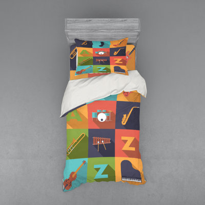 Modern & Contemporary Polyester Patchwork Duvet Cover