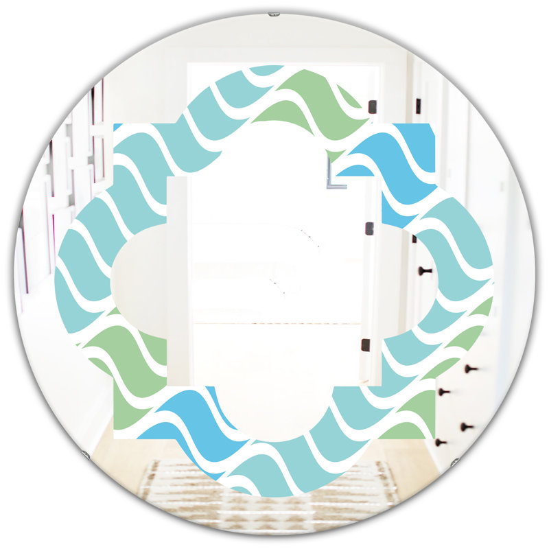 Miroir mural éclectique Quatrefoil, H 23,6 po x l 23,6 po
