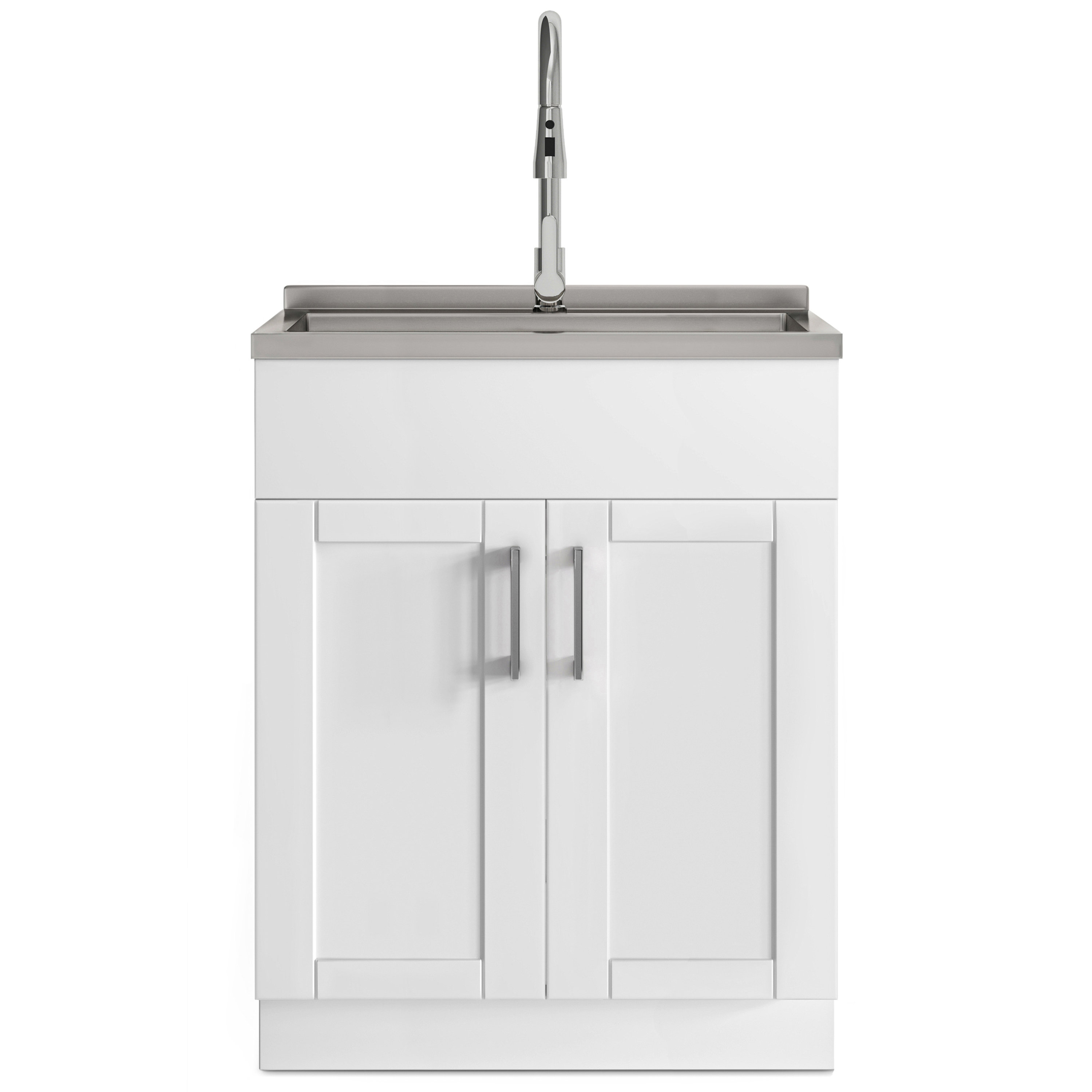 Modern Wide Shaker 46 inch Laundry Cabinet – Simpli Home