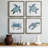 " Bubbly Blue Turtle I " 4 - Pieces