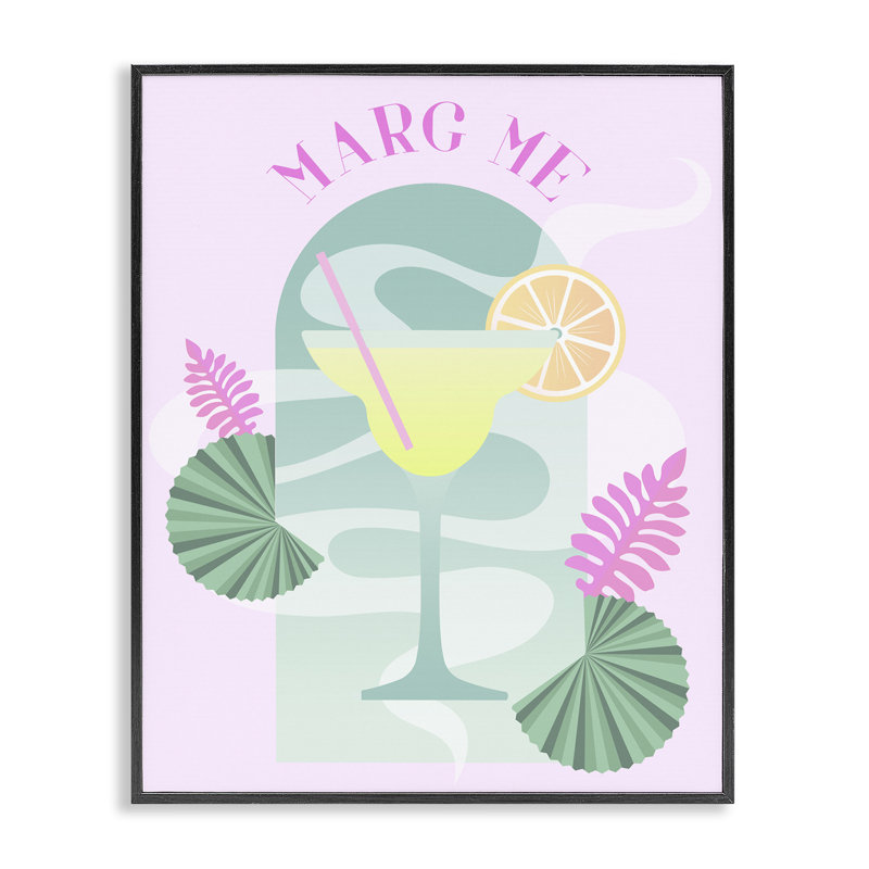  Marg Me, art de la giclée encadrée par Daphne Polselli, H 14 po x l 11 po, Giclée encadrée noir minuit