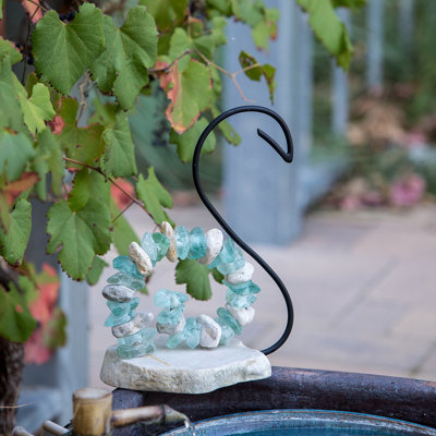 Stone & Glass Swan