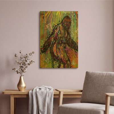 Tableau mural en métal doré « Bigfoot » de Dean Russo, 40,6 x 61 cm