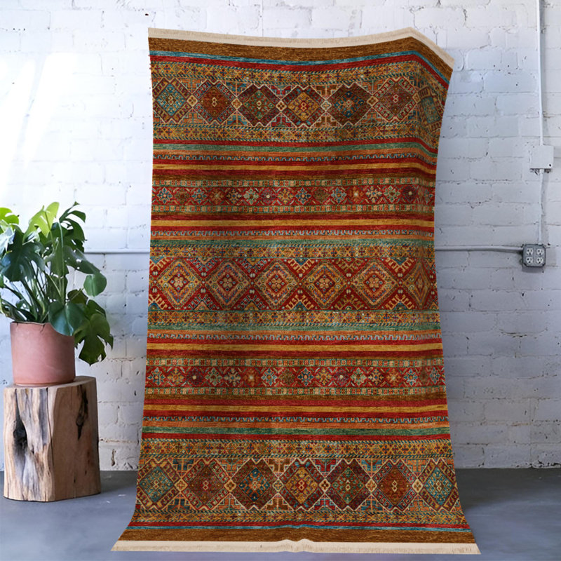Tapis intérieur / extérieur Sabeehah, Rectangle 4 pi 11 po x 8 pi 2 po