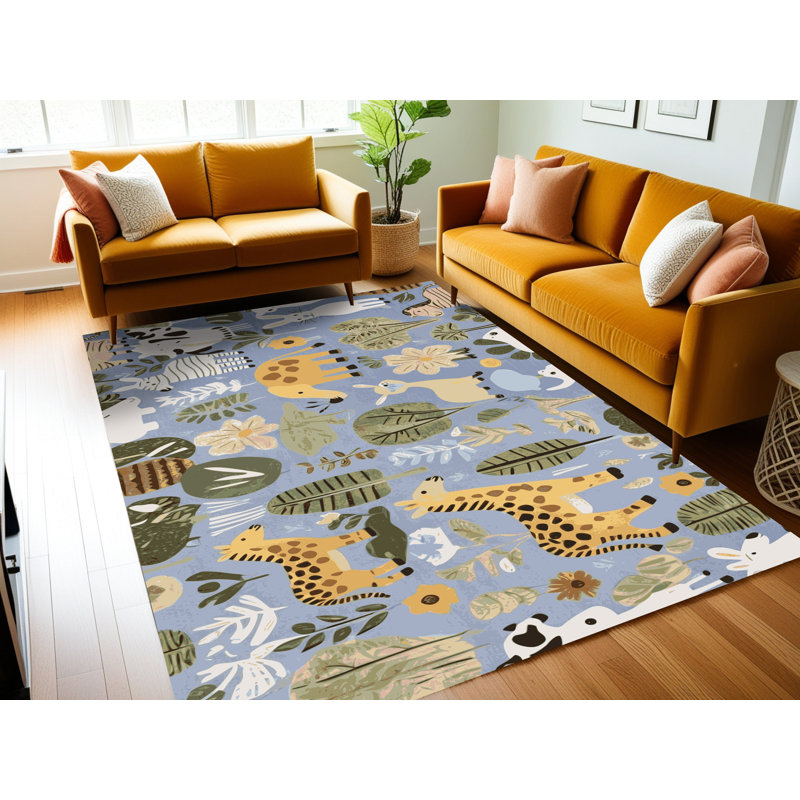 Tapis pour enfants East Urban Home, Rectangulaire 2 pi x 3 pi