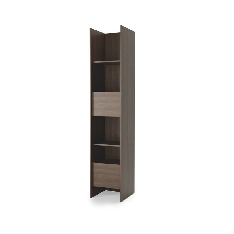 Bed Concept BC-23 Tall Storage Cabinet 44cm - Oak Dunin - 1 Door, 1 Drawer and 4 Shelves