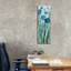 «Tall Blue Flowers 1» par Silvia Vassileva, art mural sur toile-1641058381