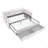 Twin Size Upholstery Daybed With Trundle Bed And Two Storage Drawers , Flat Arms With Pocket, Extendable Daybed For Bedroom Living Room,Linen-735097245