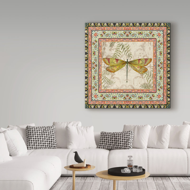 «Bohemian Dragonfly 3» par Deagen, impression sur toile tendue, H 18 po x l 18 po x P 2 po