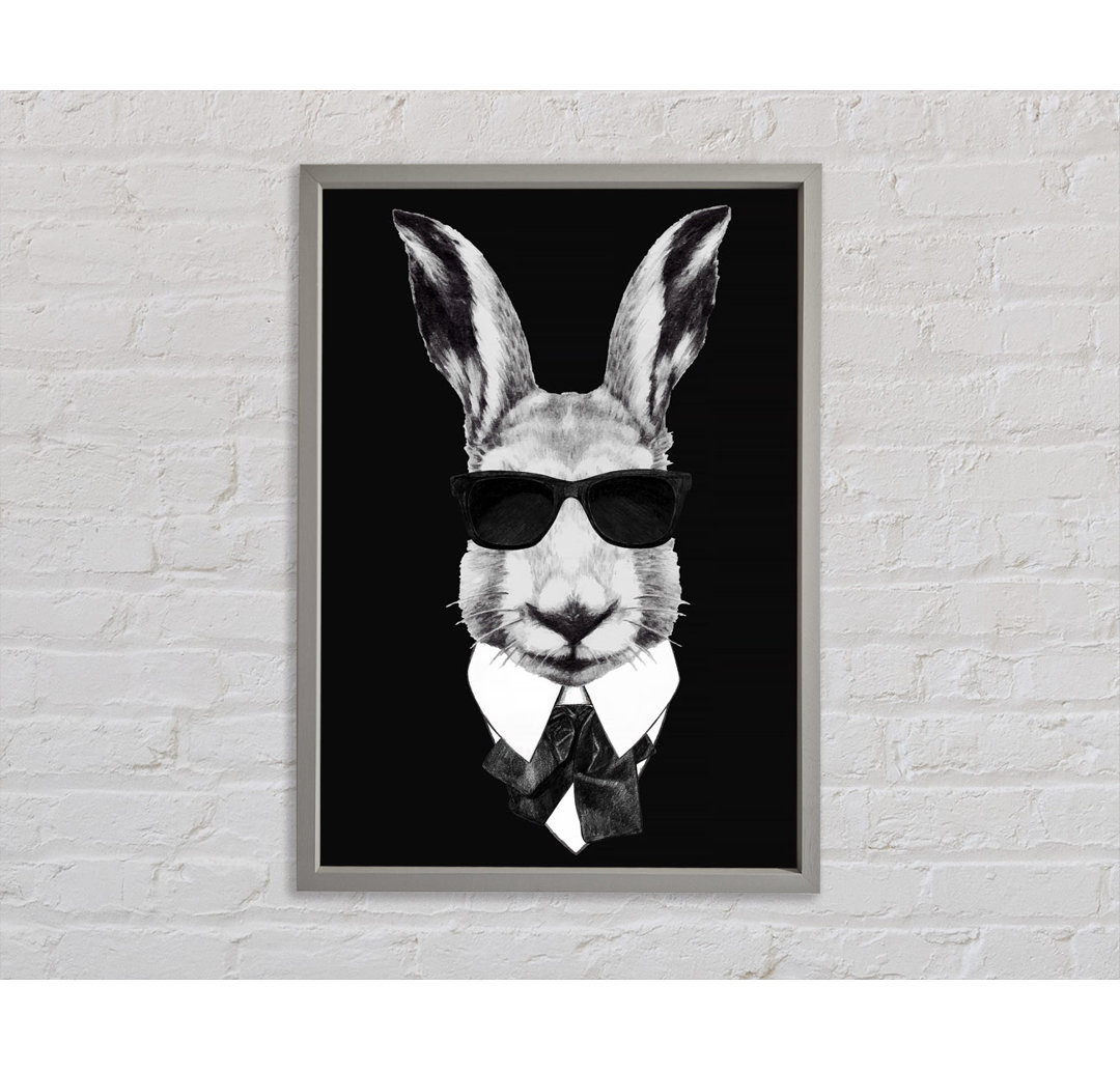 Mafia Rabbit - Einzelner Bilderrahmen Kunstdrucke auf Leinwand