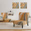 Fauteuil de chambre rembourré abstrait coloré - Fauteuil d'appoint moderne en velours-90458189