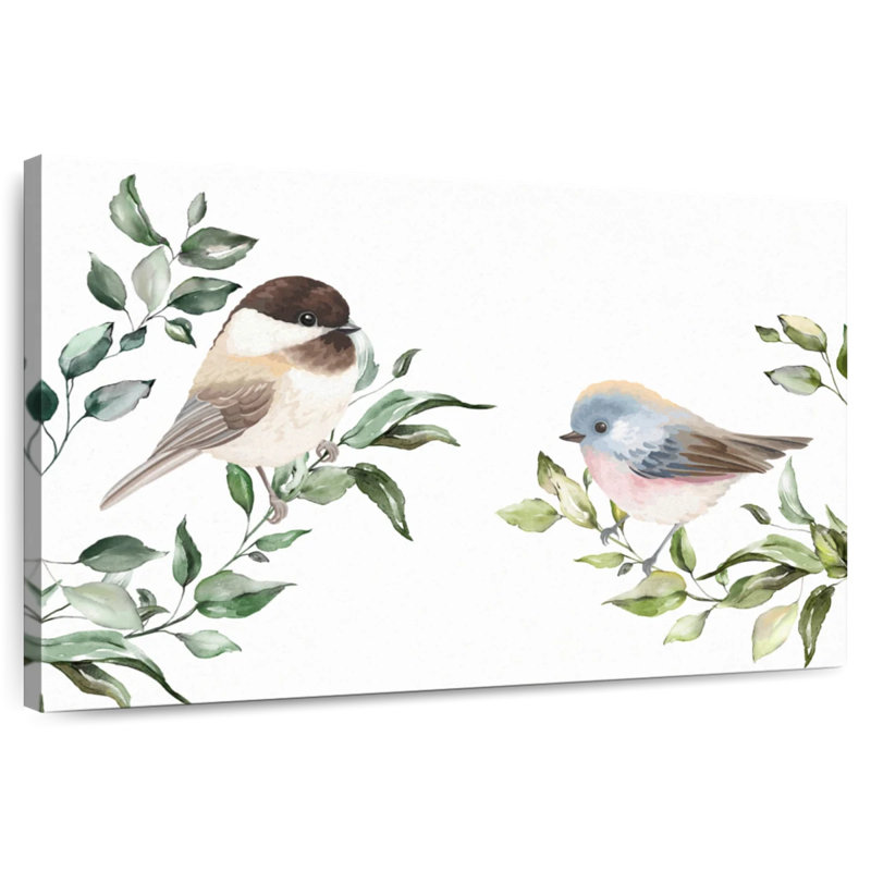 Birds On Branches, 32" H x 48" W