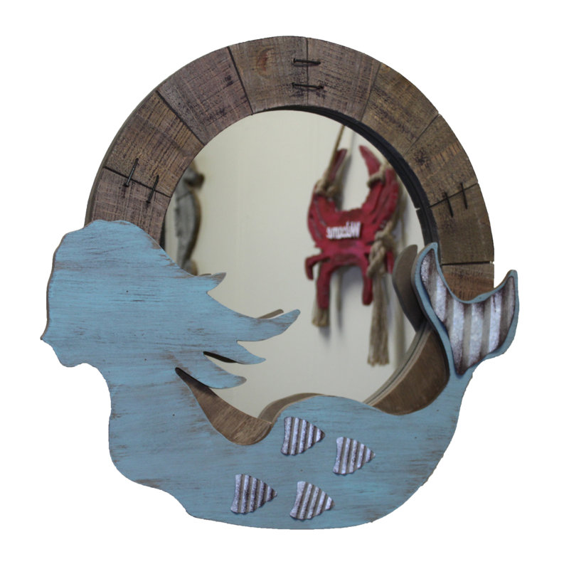Mazon Wood Novelty Wall Mirror
