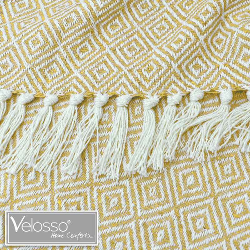 Dooling Throw Blanket, Yellow