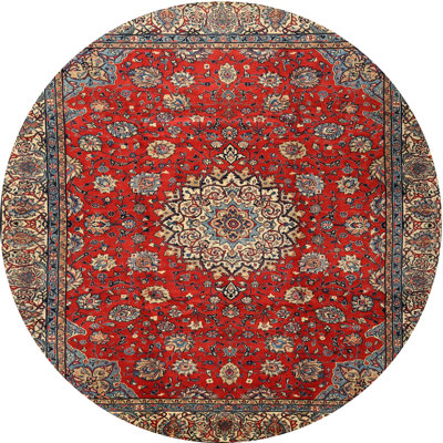 Tapis oriental tissé à la machine Cassee