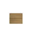 Armoire de salle de bain à finition chêne naturel - fixation murale, deux tiroirs, finition d'armoire chic, décor moderne