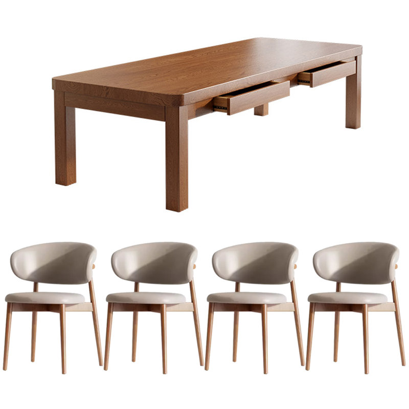 Ensemble de salle à manger rectangulaire, H 29,52 po x L 62,99 po x l 27,55 po