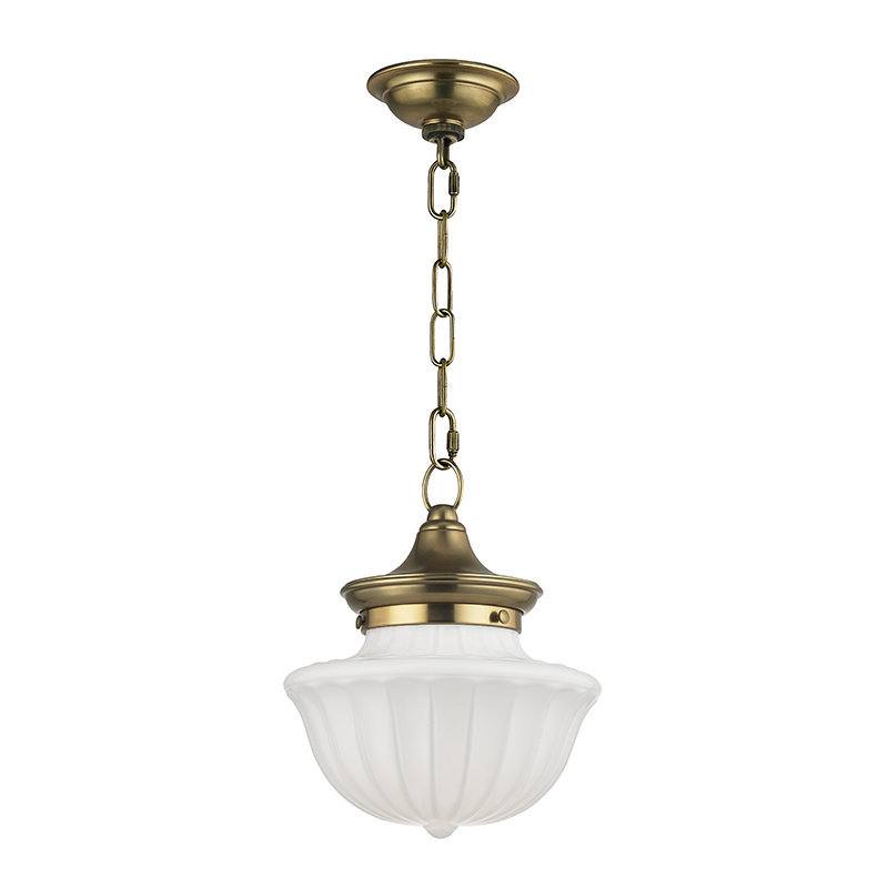 Dutchess 1 - Light Pendant, 65.25" H x 9" W, Aged Brass