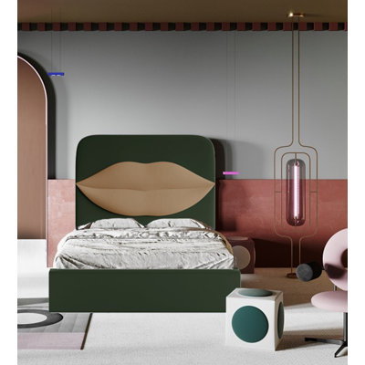 Monocle Upholstered Ottoman Storage Bed