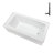 Streamline 66 in. x 32 in. Acrylic Right-Hand Drain Alcove Bathtub in Glossy White With External Drain-101699575
