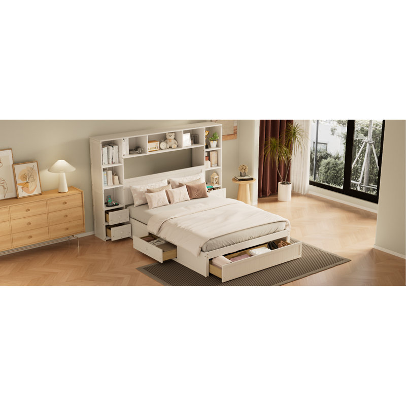 Lit plateforme Pine Wood, Lit double