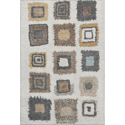 Premium Machine Washable Ariel Geometric Rug