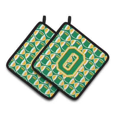 Caroline's Treasures Football Polyester Potholder