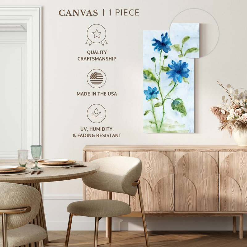 Blue Summer Silhouette I, 42" H x 21" W