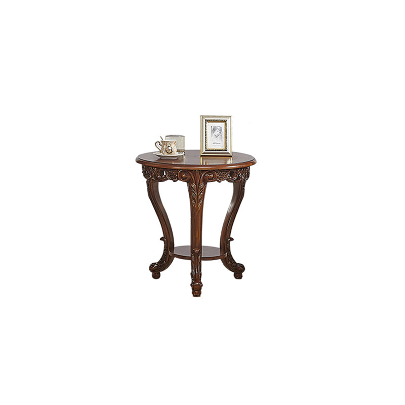 Table basse en bois massif de style européen