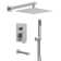 Pressure Balance Shower System 10" Rainfall Tub And Shower Faucet With Rough-In Valve