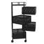 60cm H x 20cm W Utility Cart with Wheels
