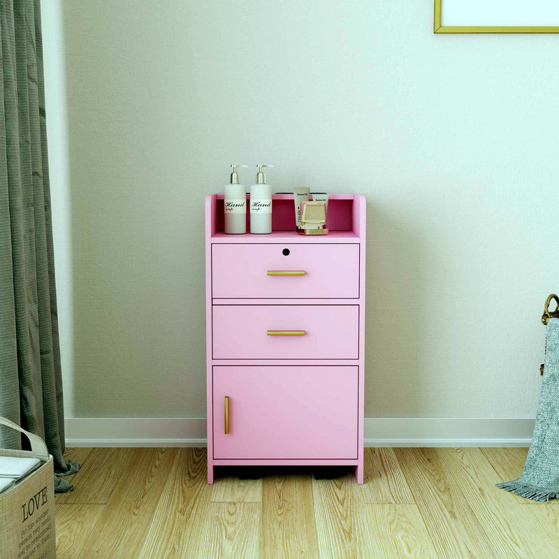 Meuble-lavabo, Rose