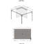 Rideaux gris Sojag pour abri de jardin Ventura, polyester, stores d'extérieur-67124380