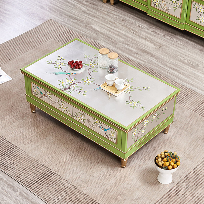American style countryside storage coffee table