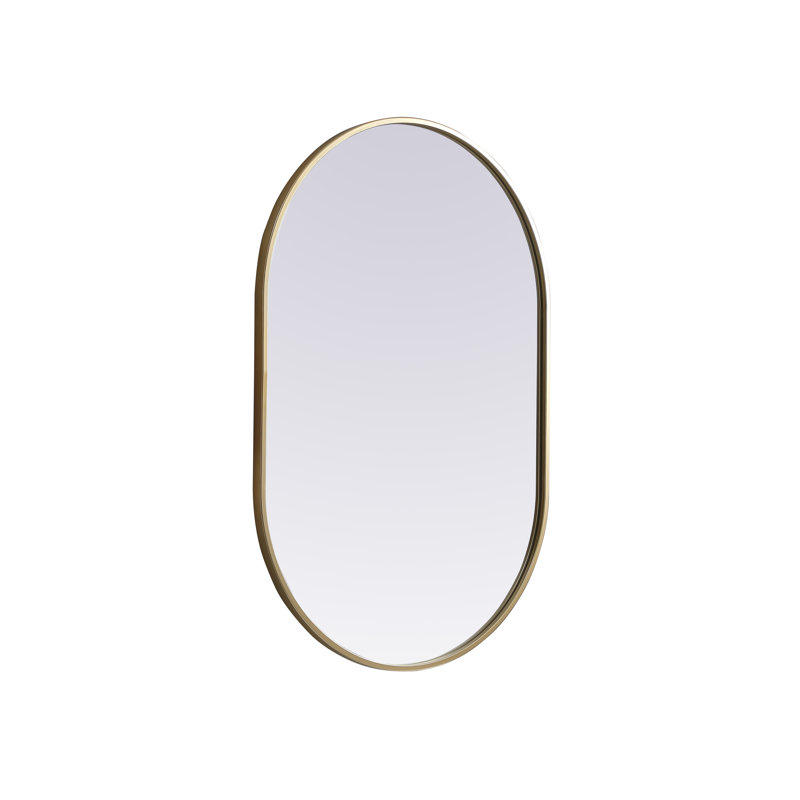 Miroir mural Sabine, Laiton, 36 po x 24 po